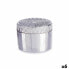 Jewelry box Silver Ceramic 13,5 x 9,5 x 13,5 cm (6 Units)