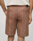 Men's Drawstring Detail Striped Bermuda Shorts