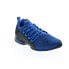 Фото #4 товара Puma Axelion Bubble Graphic 37809801 Mens Blue Canvas Athletic Running Shoes