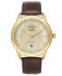 ფოტო #4 პროდუქტის Eco-Drive Men's Corso Brown Leather Strap Watch 40mm