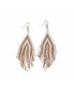 Фото #1 товара Haley Stacked Triangle Beaded Fringe Earrings Gold