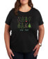 Фото #1 товара Air Waves Trendy Plus Size Christmas Tree Graphic T-shirt