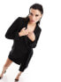 Фото #1 товара Pretty Lavish blazer mini dress in black