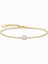 Фото #1 товара Thomas Sabo A2156-414-14-L19V Gold-plated bracelet w. white zirconia