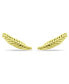 Feather Ear Crawler Earrings in 18k Gold Over Sterling Silver or Sterling Silver