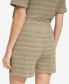 ფოტო #6 პროდუქტის Women's Striped Knit Drawstring Shorts