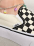 Vans Classic Slip-On Platform checkerboard trainers in black and white