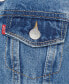 Стильная джинсовая куртка для девочек Levi's Big Girls Stylish Collared Denim Trucker Jacket Синий, L (12/14) - фото #5