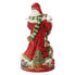 Figur Santa mit Schriftrolle, Rot