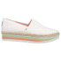 Фото #1 товара TOMS Alpargata Rope High Platform Slip On Womens White Flats Casual 10017839T