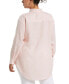 ფოტო #2 პროდუქტის Plus Size Easy Linen Long Sleeve Button-Down Shirt