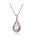 Фото #4 товара Sterling Silver with Clear Cubic Zirconia in Pear Shaped Pendant