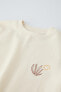 Embroidered seaweed t-shirt