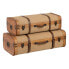 Set of Chests 80 x 41,5 x 25 cm Synthetic Fabric Wood (2 Pieces)