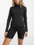 Фото #1 товара HIIT essential long sleeve full zip top in black