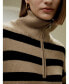 Фото #3 товара Women's Collared Quarter-Zip Wool Sweater for Women