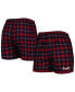 Фото #2 товара Men's Navy, Red Atlanta Braves Ledger Flannel Boxers