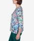 ფოტო #5 პროდუქტის Classic Scroll Multicolored Patterned Top