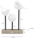Фото #9 товара Kare Design Table Lamp Animal Birds White Table Lamp Porcelain Shade Concrete Base Brass Pole 52 x 35 x 25 cm (H x W x D)
