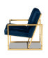 Фото #3 товара Janelle Luxe and Glam Velvet Fabric Upholstered Living Room Accent Chair
