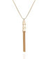 ფოტო #1 პროდუქტის Gold-Tone Long Tassel Chain Necklace