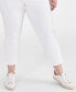 Фото #7 товара Plus Size High-Rise Cuff Capri Jeans, Created for Macy's