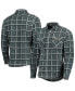 Фото #5 товара Men's Gray Green Bay Packers Industry Flannel Button-Up Shirt Jacket