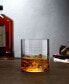 Фото #2 товара 4 Piece Finesse Grid Whiskey Glass Single Old Fashioned, 10.25 oz