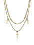 Фото #1 товара Double Brooke Gold Necklace MCN23106G