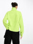 Фото #3 товара Something New x Lame. Cobain high neck knitted jumper in acidic lime green