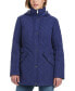 ფოტო #1 პროდუქტის Women's Hooded Stand-Collar Quilted Coat