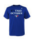 ფოტო #3 პროდუქტის Big Boys Royal Toronto Blue Jays 2023 Postseason Locker Room T-shirt