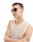 ASOS DESIGN rimless sunglasses in gold