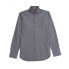 Фото #2 товара Hugo Boss 153410 Men's Long Sleeve Shirt Regular Fit Charcoal Sz. 15.5 US