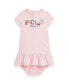 ფოტო #1 პროდუქტის Baby Girls Tropical-Logo Cotton T Shirt Dress