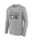 Фото #3 товара Men's Heather Gray Vegas Golden Knights 2023 Stanley Cup Champions Locker Room Long Sleeve T-shirt