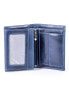 Фото #8 товара Мужское портмоне кожаное синее вертикальное без застежки Portfel-CE-PR-N890-VTU.78-granatowy Factory Price