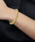 ფოტო #2 პროდუქტის Turbo Link Bangle Bracelet in 14k Gold-Plated Sterling Silver