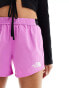 The North Face Training logo woven shorts in pink