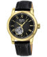 Men's Madison Black Leather Watch 39mm