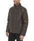 Фото #3 товара Men's Faux Leather Moto Jacket, Created for Macy's