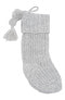 Cuffed 284110 Knit Stocking In Grey Micro Heather