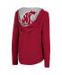 Фото #2 товара Women's Crimson Washington State Cougars Catalina Hoodie Long Sleeve T-Shirt