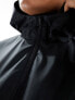 Фото #7 товара ASOS DESIGN Curve cropped rain jacket with hood in black