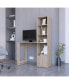 Фото #1 товара Riverton Computer Desk with Bookcase 4-Tier Shelf and Cabinet