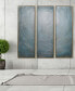 Concentric 3-Piece Textured Metallic Hand Painted Wall Art Set by Martin Edwards, 60" x 20" x 1.5"