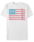 ფოტო #1 პროდუქტის Men's Guitar Flag Short Sleeve Crew T-shirt