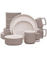 ColorTrio Stax 16 Piece Dinnerware Set, Service for 4