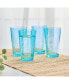 Фото #2 товара Wildflower 16-oz Highball Glasses 4-Piece Set