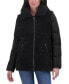 Фото #1 товара Women's Mixed-Media Stand-Collar Puffer Coat